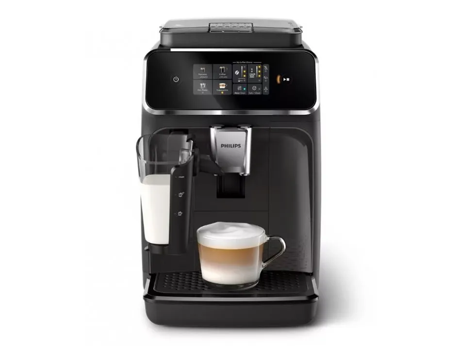 Philips Series 2300 EP2334 - Automatisk kaffemaskine med mælkeskummer - 15 bar - sort/skinnende kashmirgrå
