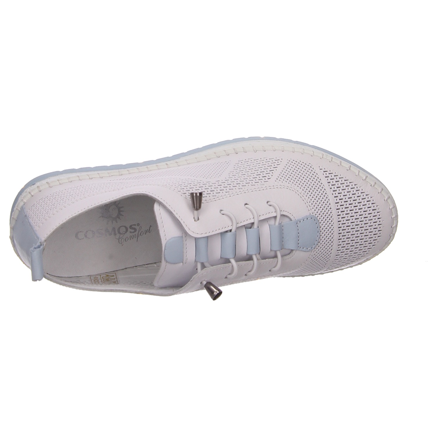 2 Go Shoes Schnürschuh weiß weiss/weiss kombi