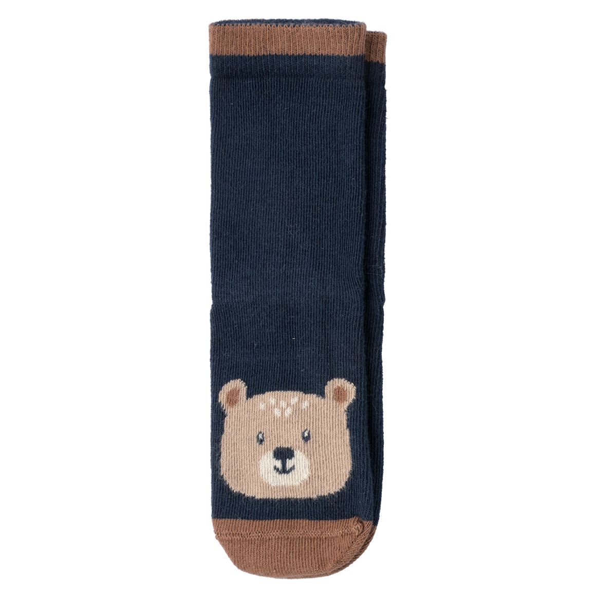 Topomini 3 Paar Baby Socken in verschiedenen Dessins dunkelblau / dunkelbraun / hellbraun