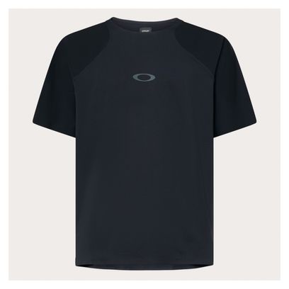 Maillot Manches Courtes Oakley Seeker Airline Noir