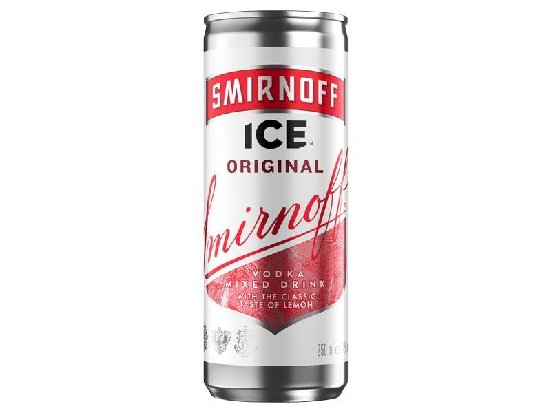 Smirnoff Vodka Ice 4 x 0.25 l Spirituosen Spezialität auf Basis von Getreide
