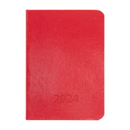 Idena Taschenkalender 2024 A7 rot FSC-Mix