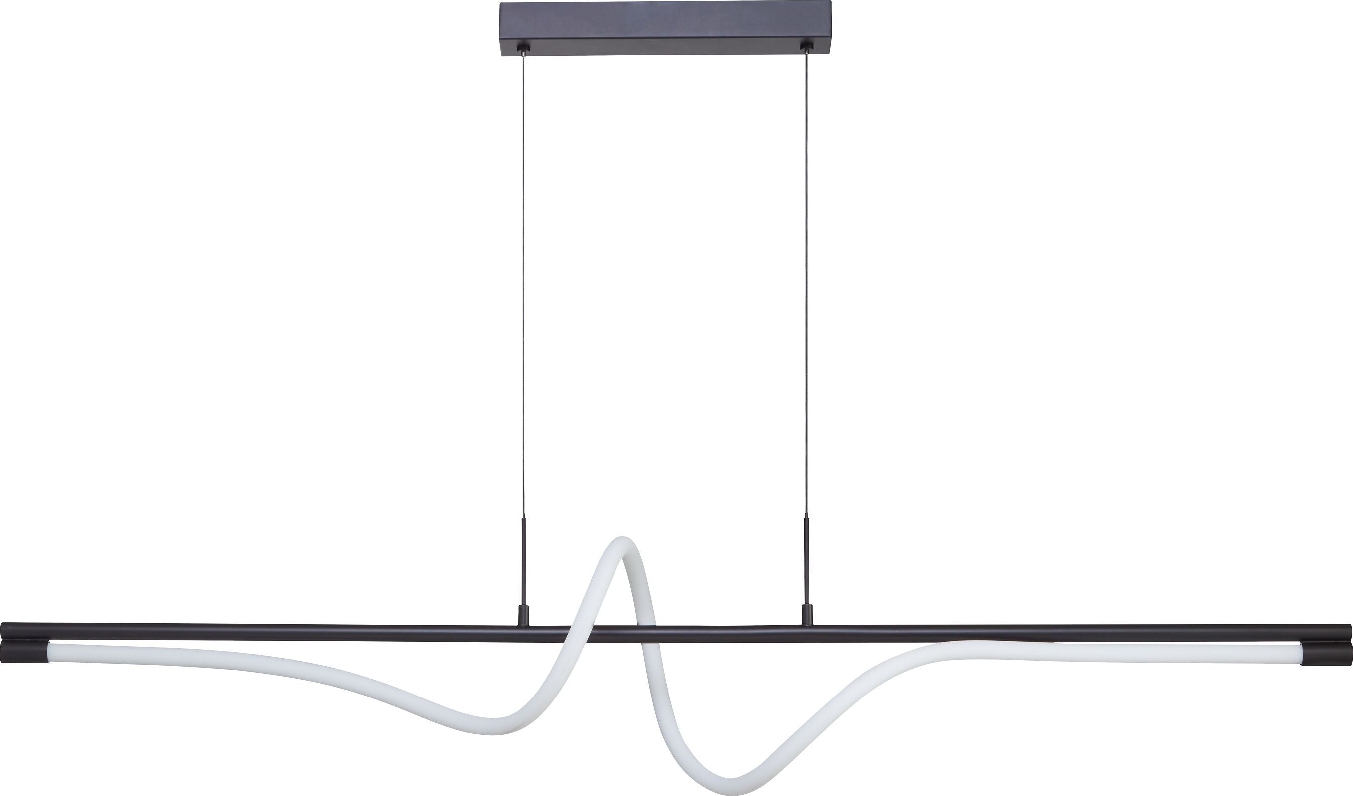 ZARO Hängeleuchte - Schwarz / B: 140.0 cm x T: 20.0 cm x H: 20.0 cm