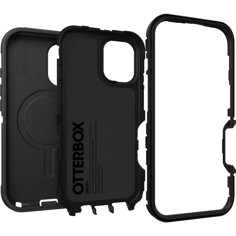 OtterBox Defender Series pour MagSafe pour iPhone 16, Noir
