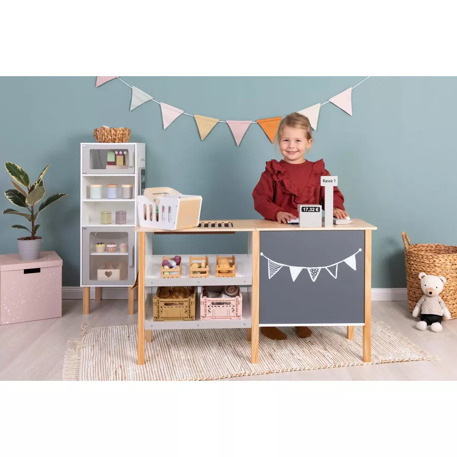 MUSTERKIND® Kaufladen- Cassia - weißnaturwarmgrau