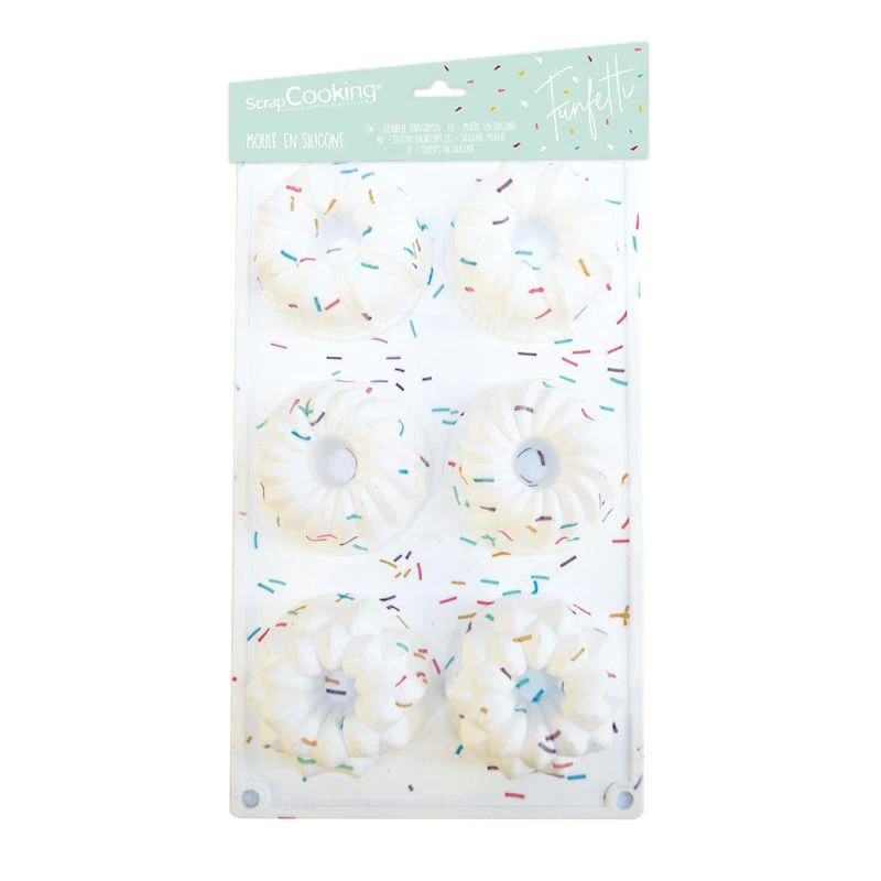 Moule silicone 6 kouglof - Funfetti Scrapcooking