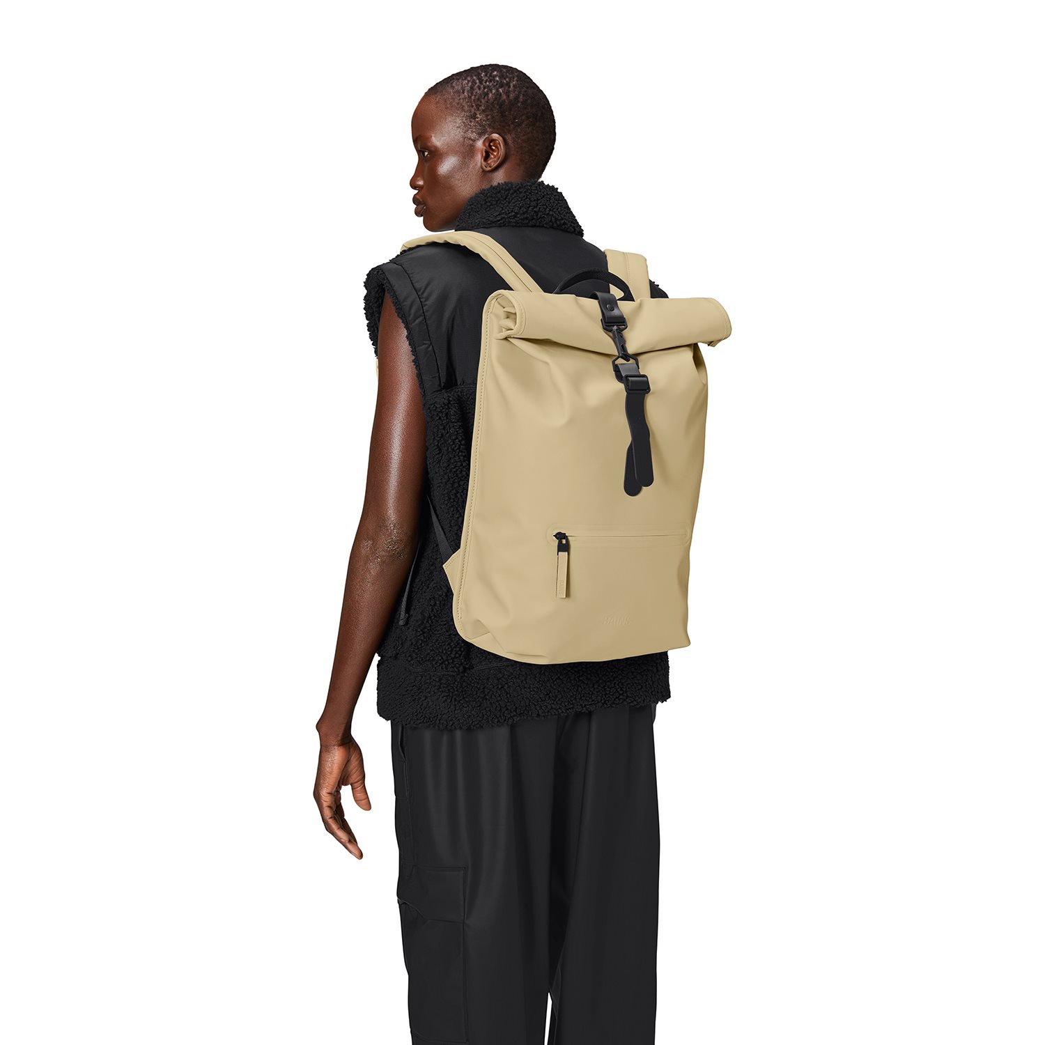 Rains Rolltop Rucksack W3 sand