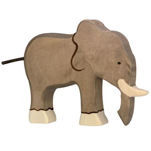 Holztiger olifant 19 cm