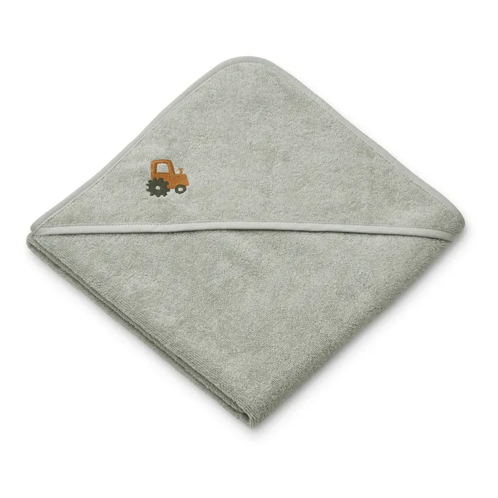 Liewood Cape de bain en coton bio Goya | Gris tourterelle