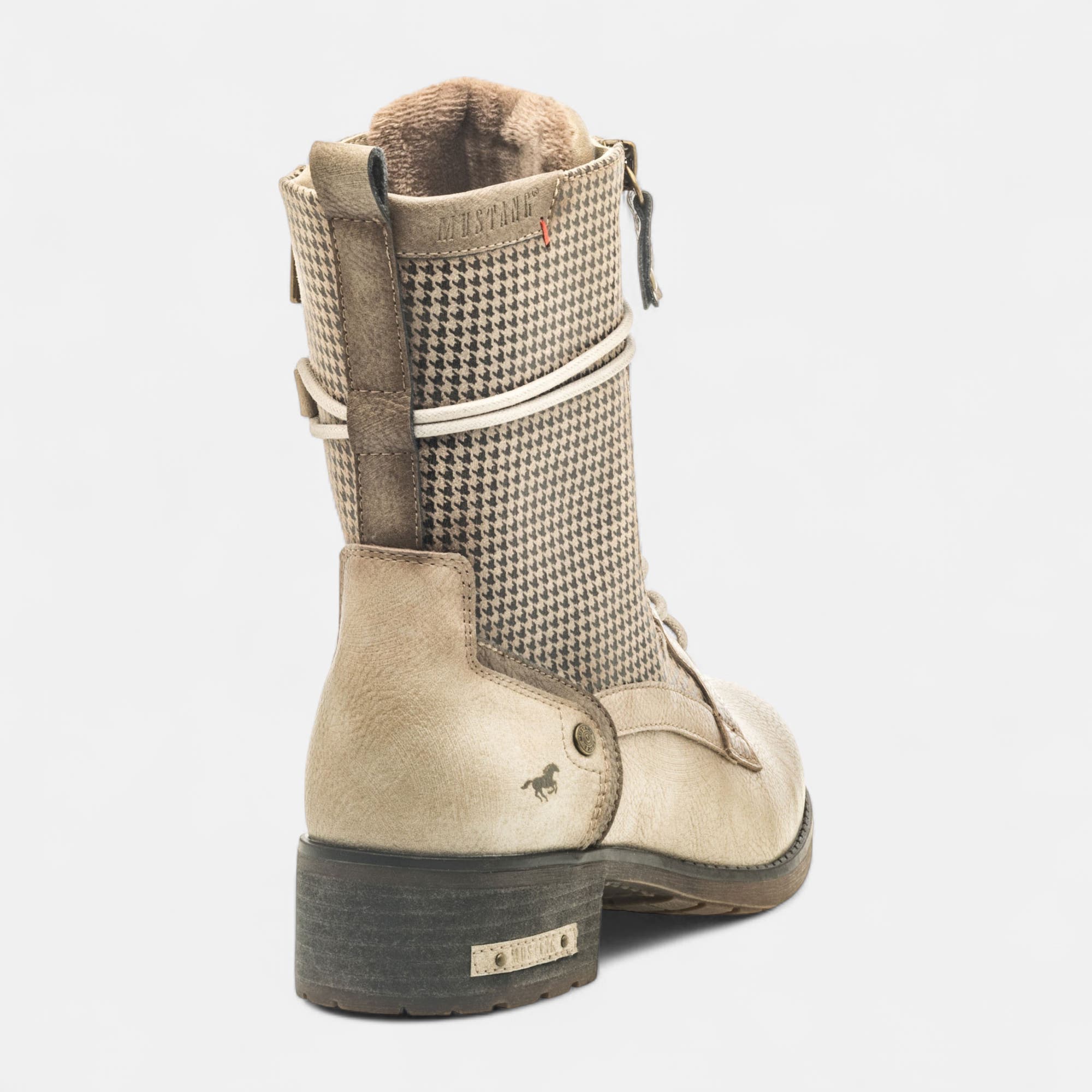 Bottines à lacets Femme beige