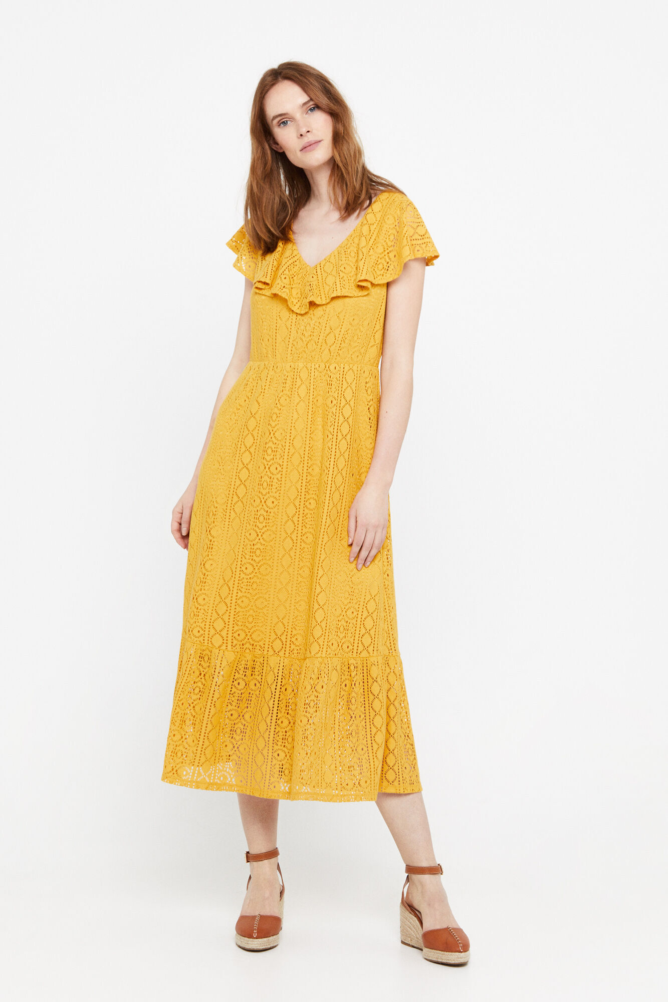 Vestido com costura solta - Dorado