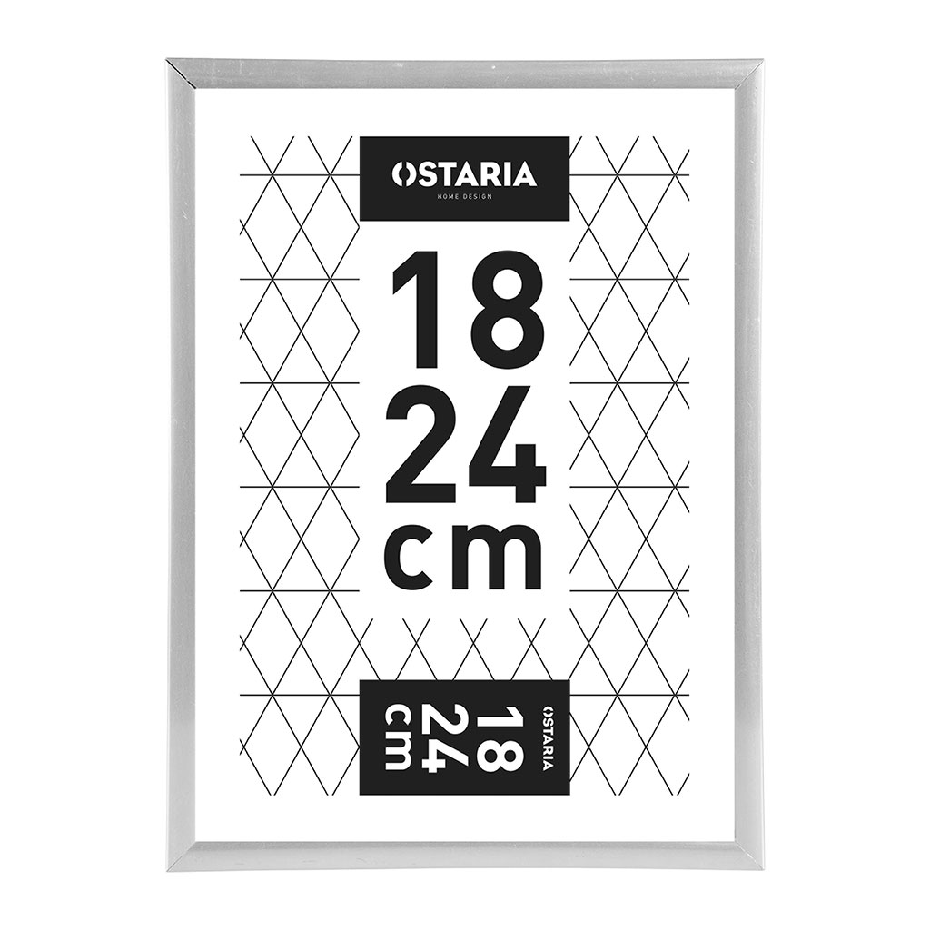 Cadre photo MARCO CLIP argent 18x24cm