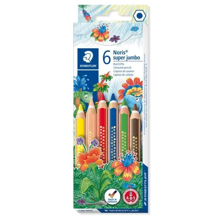 STAEDTLER® Farbstifte Noris Club super jumbo, 6 Stück