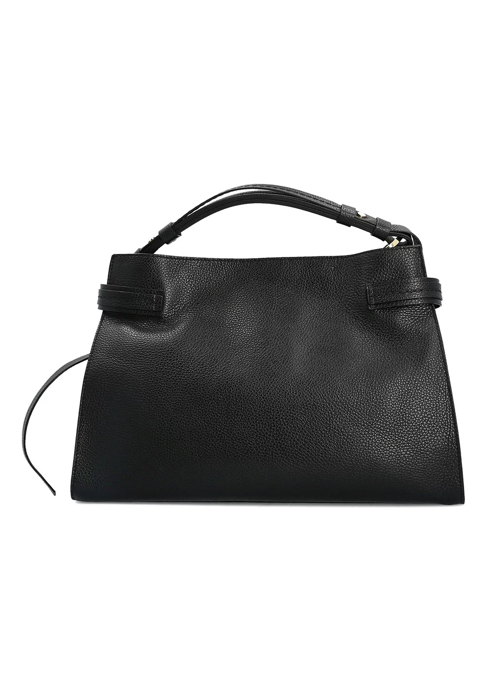 PORTE MAIN ANTOINETTE CUIR NOIR