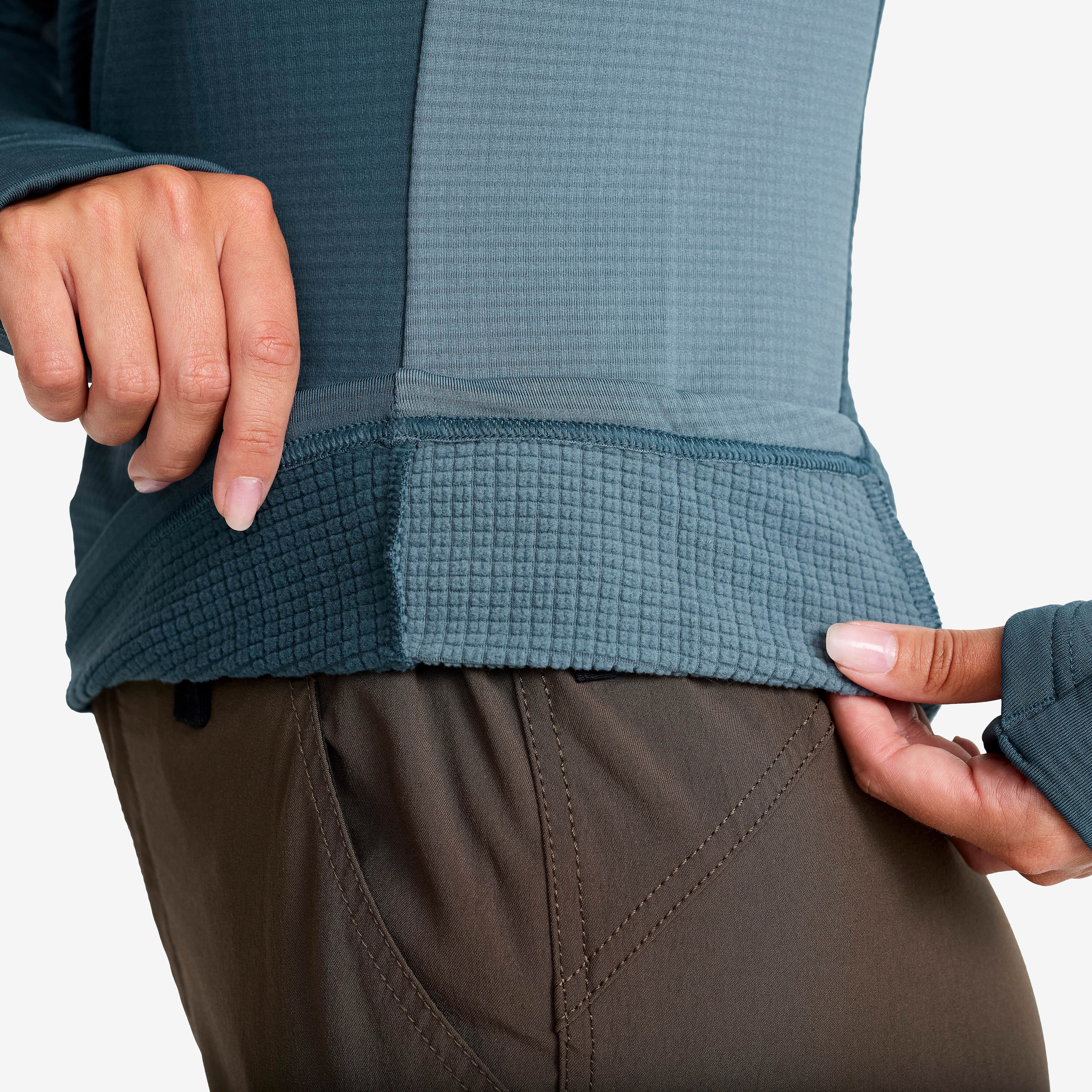 Waffle Half-zip Fleece  Dame Orion Blue