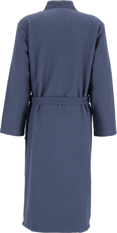 SCHIESSER - Heren Badjas - Donkerblauw - Dunne Wafel Piqué