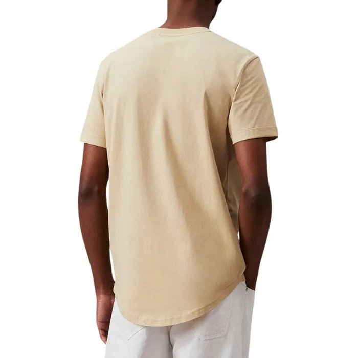 Calvin Klein Badge Round Hem Shirt Heren