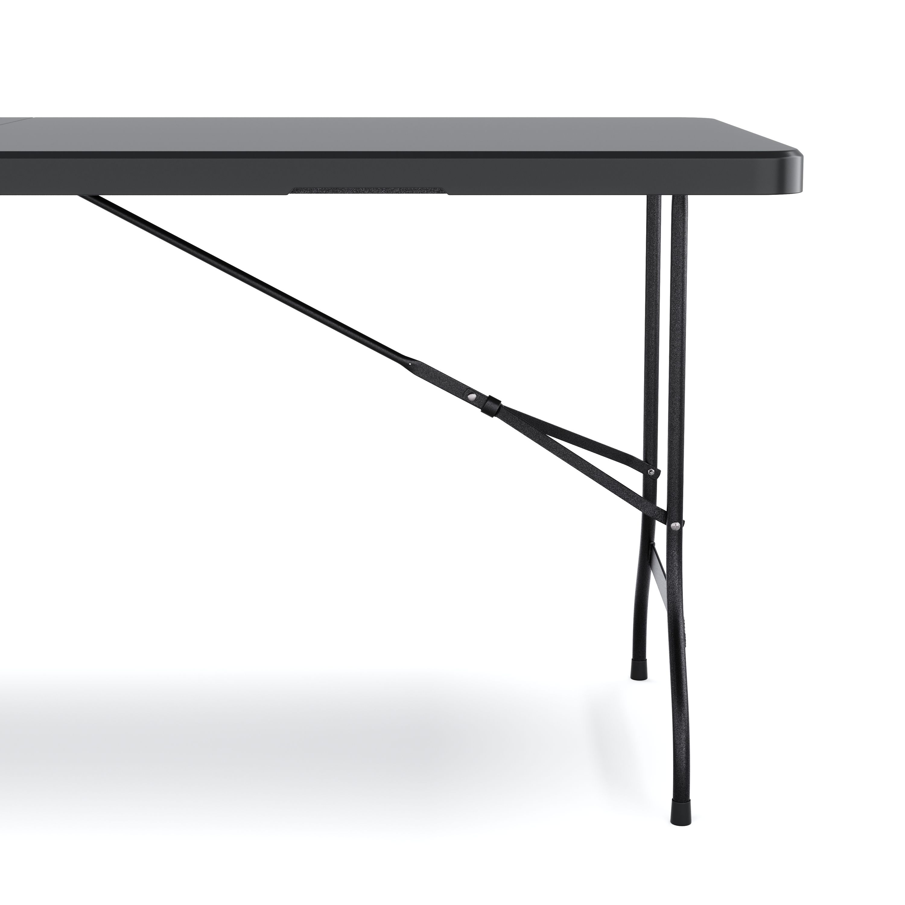 Campingtisch klappbar 180 x 75 cm schwarz