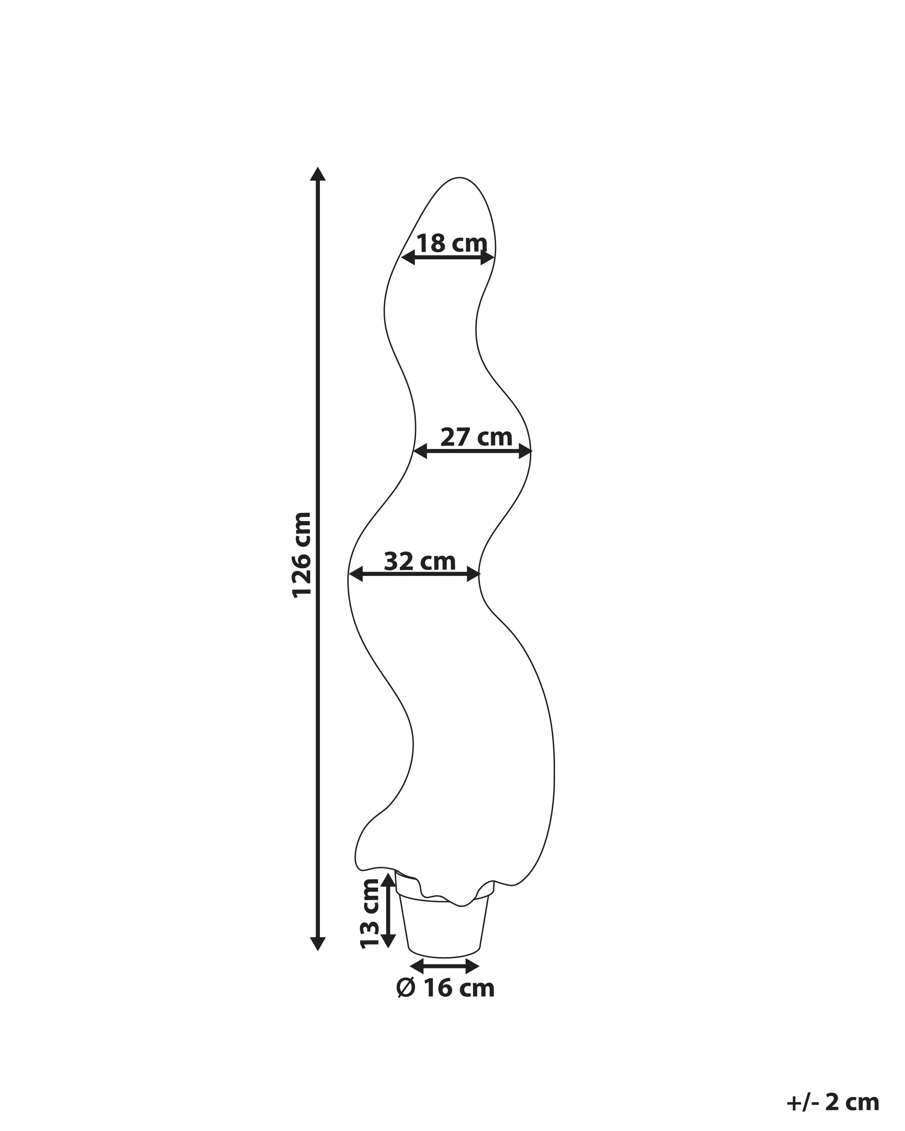 Kunstplant CYPRESS SPIRAL TREE 126 cm Groen