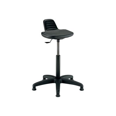 Siège technique SPRING - tabouret assis-debout - hauteur réglable jusqu'à 80 cm - noir