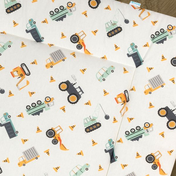 Bink Bedding Bram Boxkleed - 80 x 100 cm - Voertuigenprint