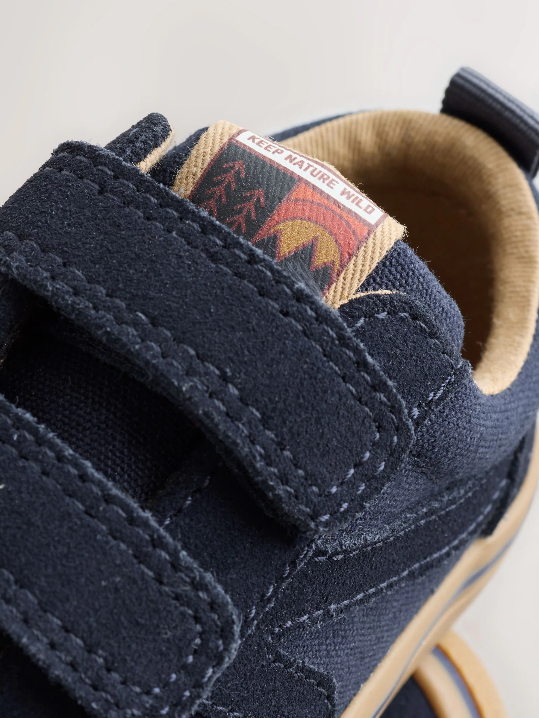 Marineblauw - Klittenbandsluiting Skate Trainers