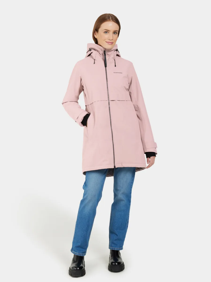 Didriksons Women's Helle Parka 5 Oyster Lilac