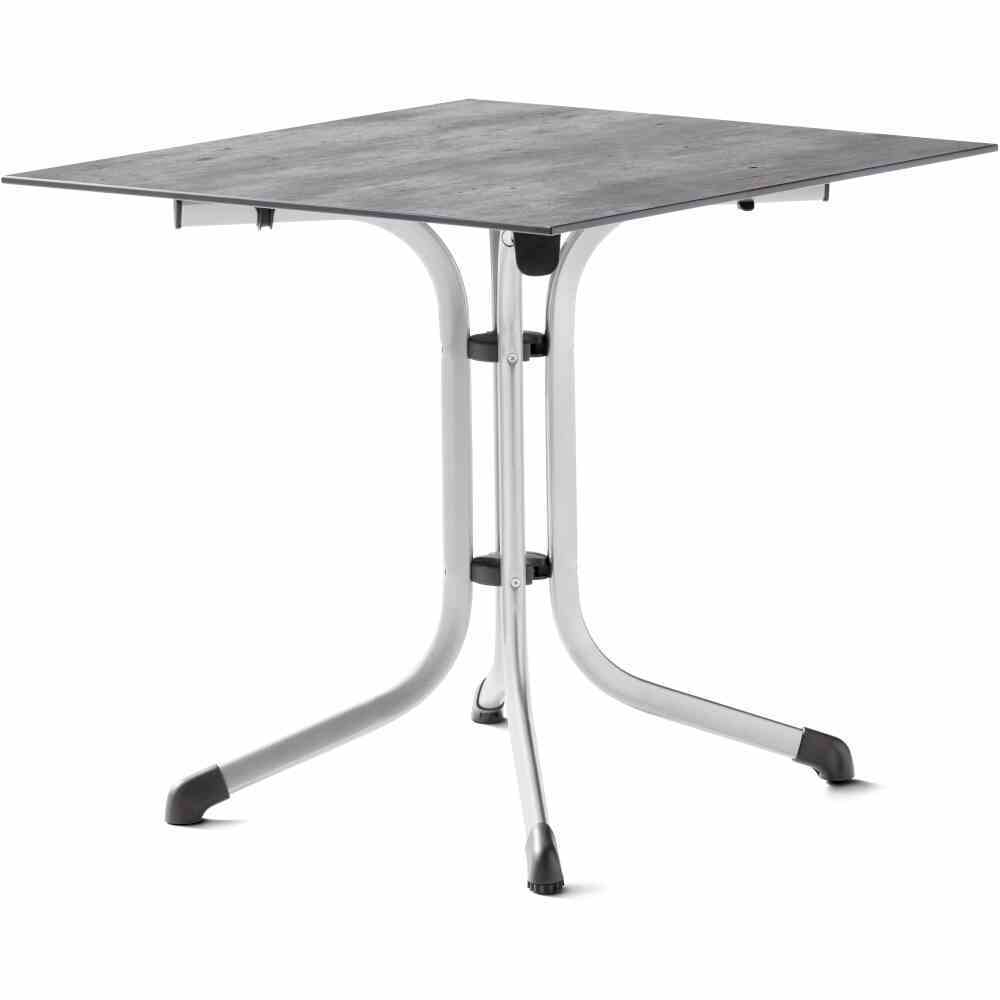 Klapptisch - graphit-Beton -80x80 cm