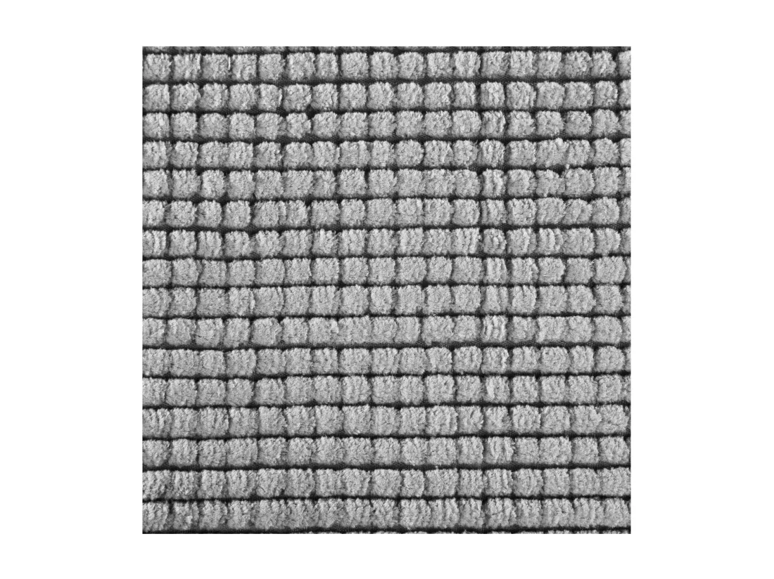 Tapis de Salle de bain Gris chenille 50 x 80 cm