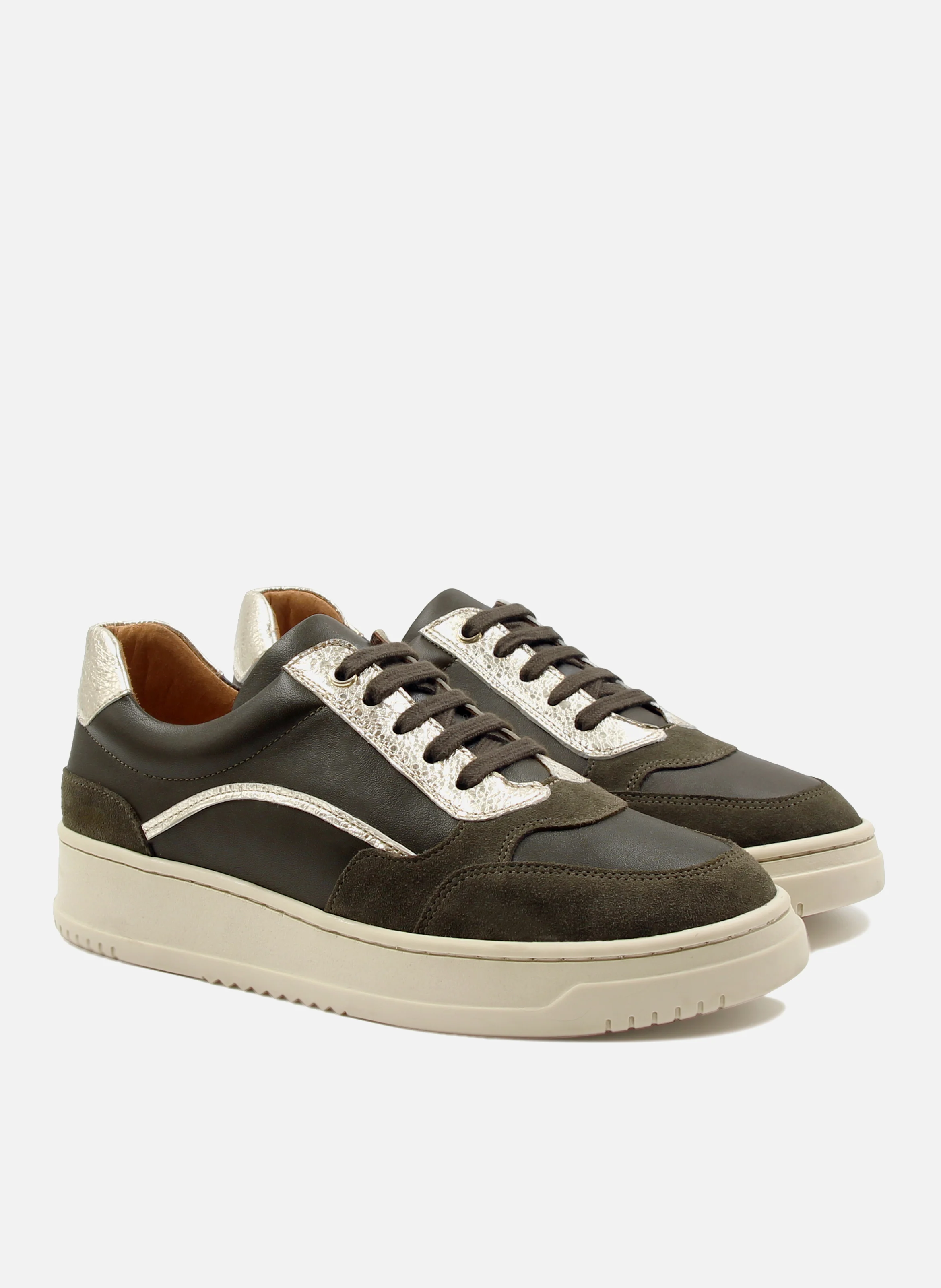 Baskets vintage cuir | Vert