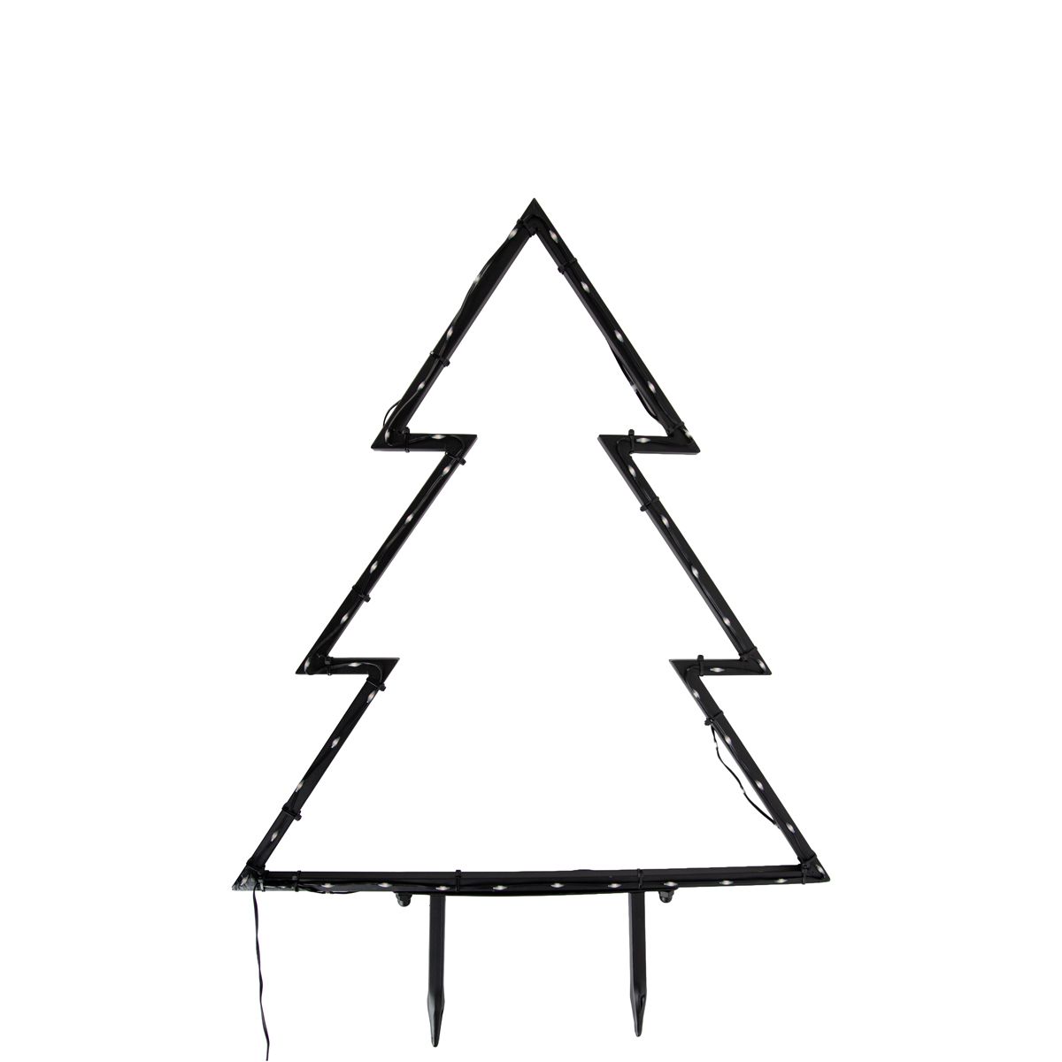 Kerst prikspot boom zwart 54cm incl. LED IP44 - Kas