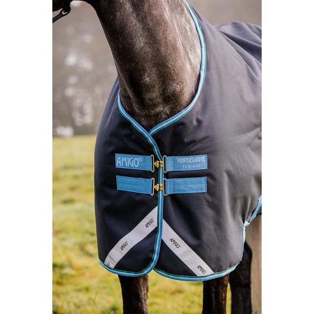 Deken Horseware Amigo Bravo 1200D 50gr Donkerblauw-turquoise