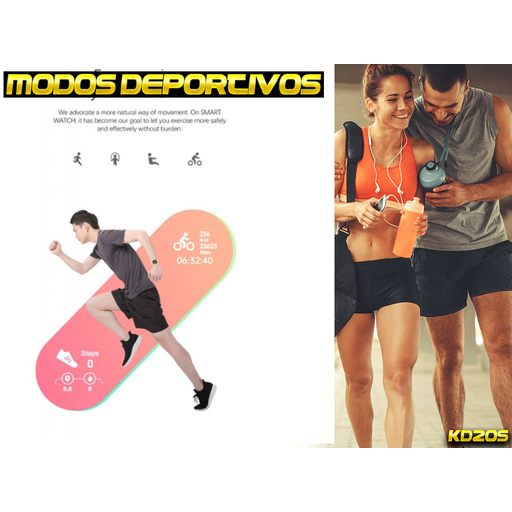 Relógio Esportivo Inteligente Klack para Corrida com Monitor de Frequência Cardíaca