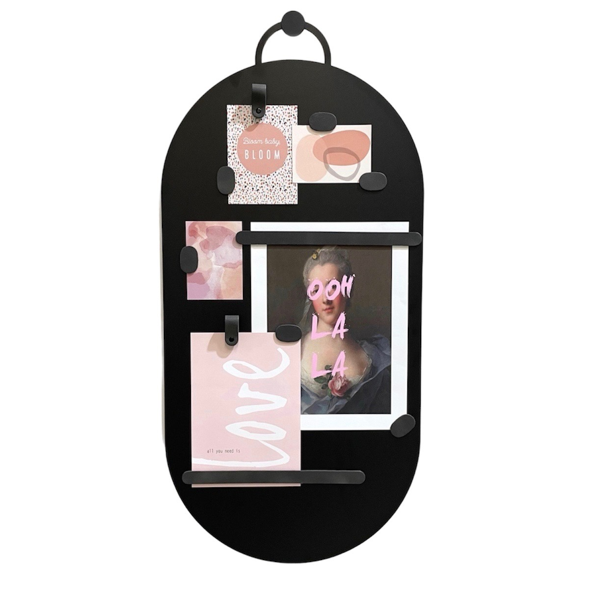 V BLACK  - XL Ovaal magneetbord