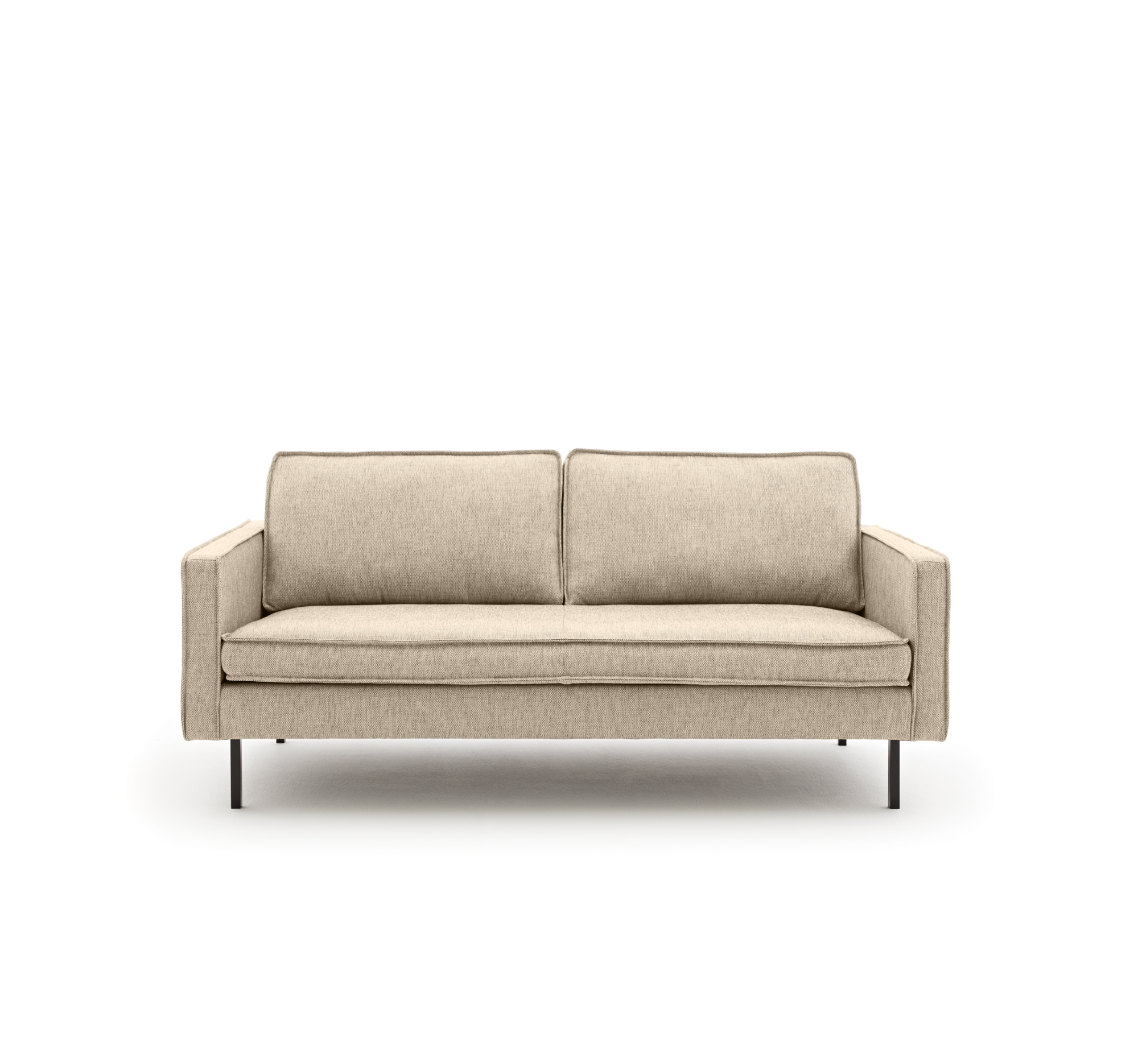 Loods 5 Design 2,5-zitsbank Slimm Stof Outside 2,5 Zits - 170 cm | Solution Beige 05 | Poten: Zwart