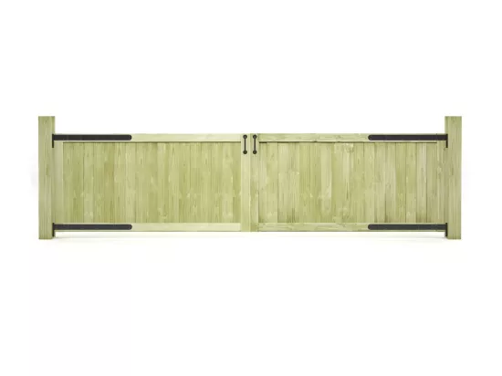 Portillons de jardin 2 pcs Bois de pin imprégné 300x75
