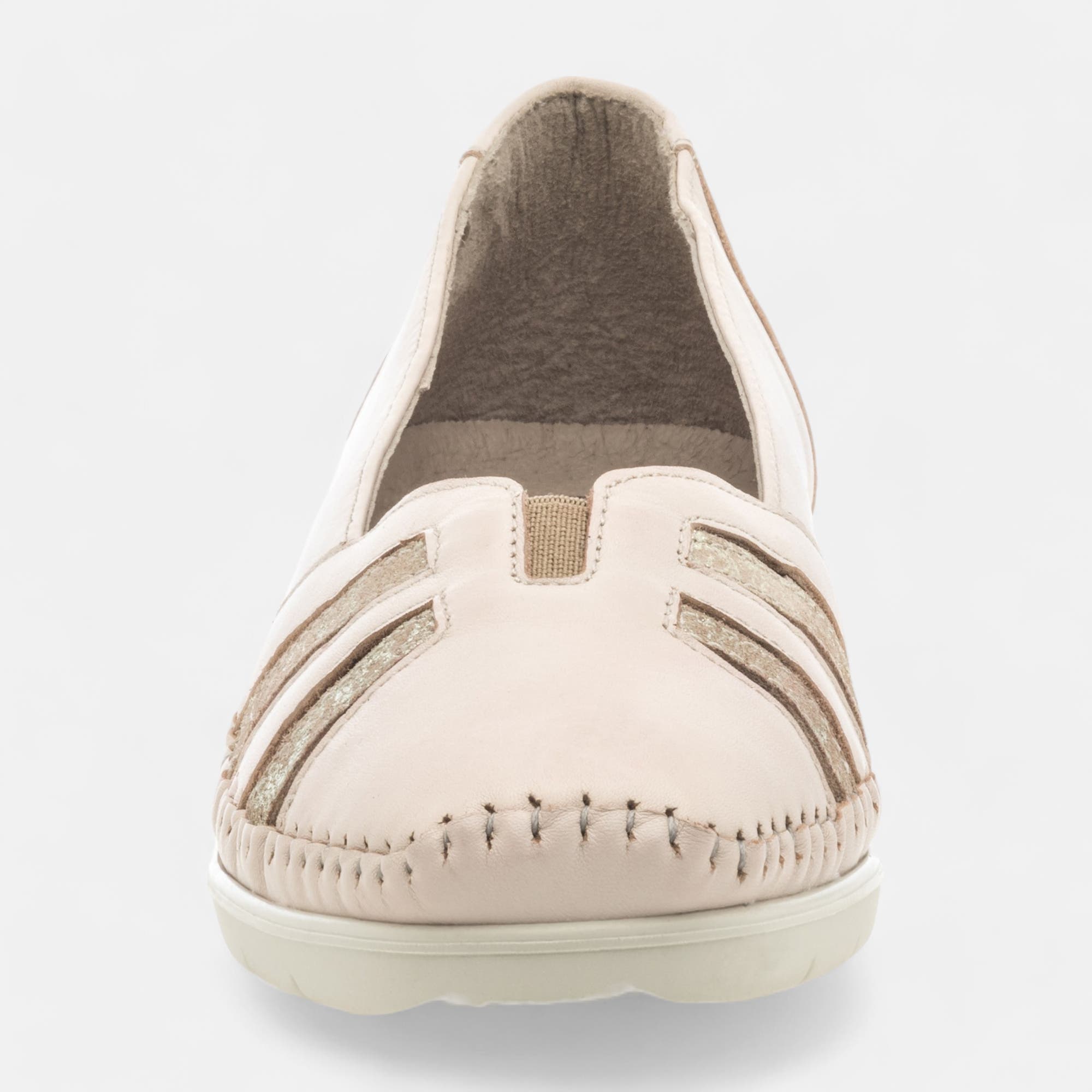 Escarpins pieds sensibles Femme en cuir beige