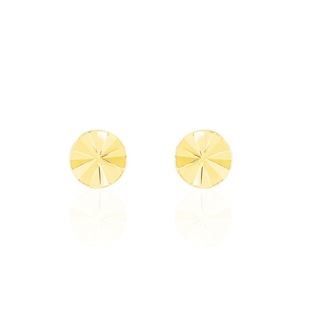 Boucles D'oreilles Puces Berangere Cercle Or Jaune
