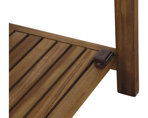 Siena Garden 2-zits balkonset bestaande uit: 2 stoelen, tafel, naturel hout