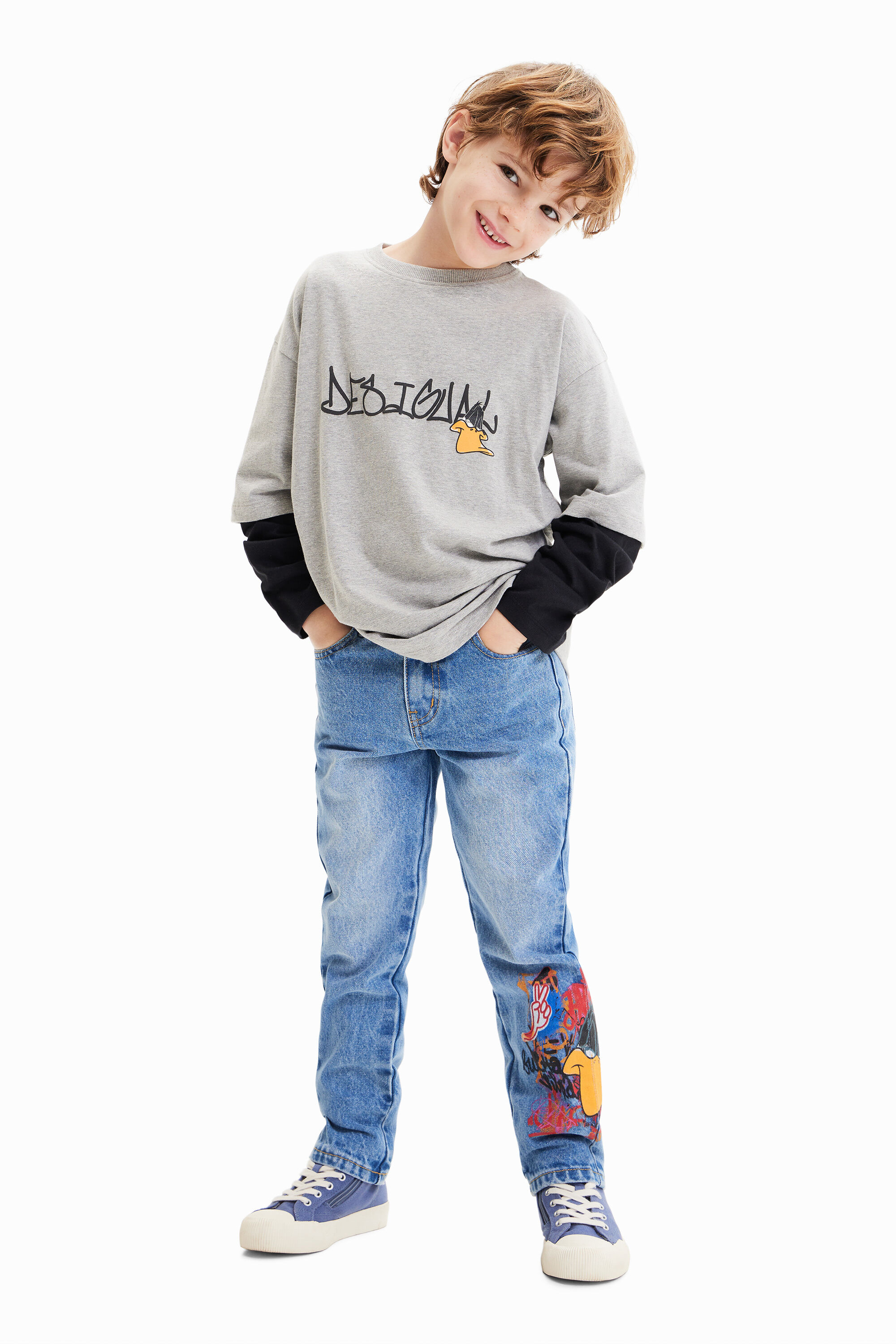 T-shirt manches doubles Looney Tunes
