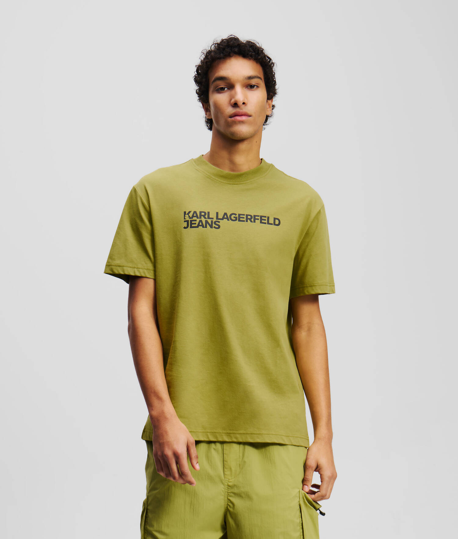 T-SHIRT AVEC LOGO KLJ - Vert Olive