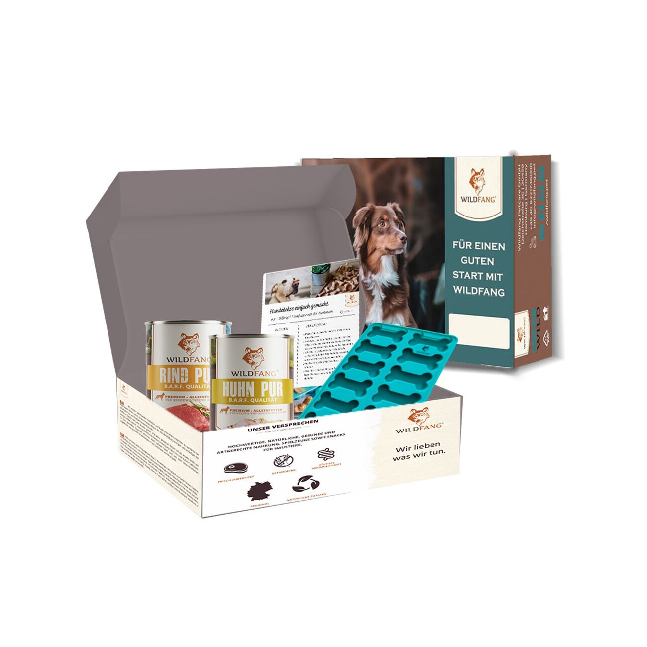 Wildfang Backset für Hundekekse Rind