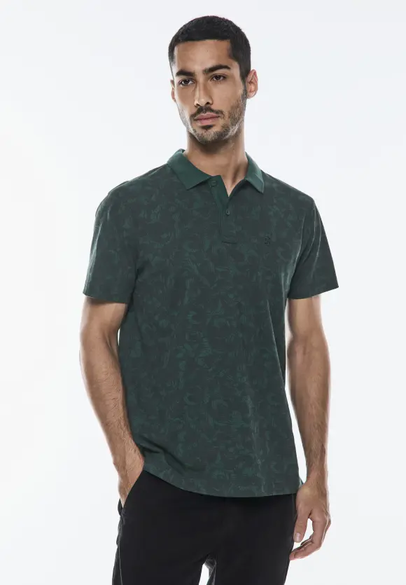 Piquée Poloshirt - dark urban green