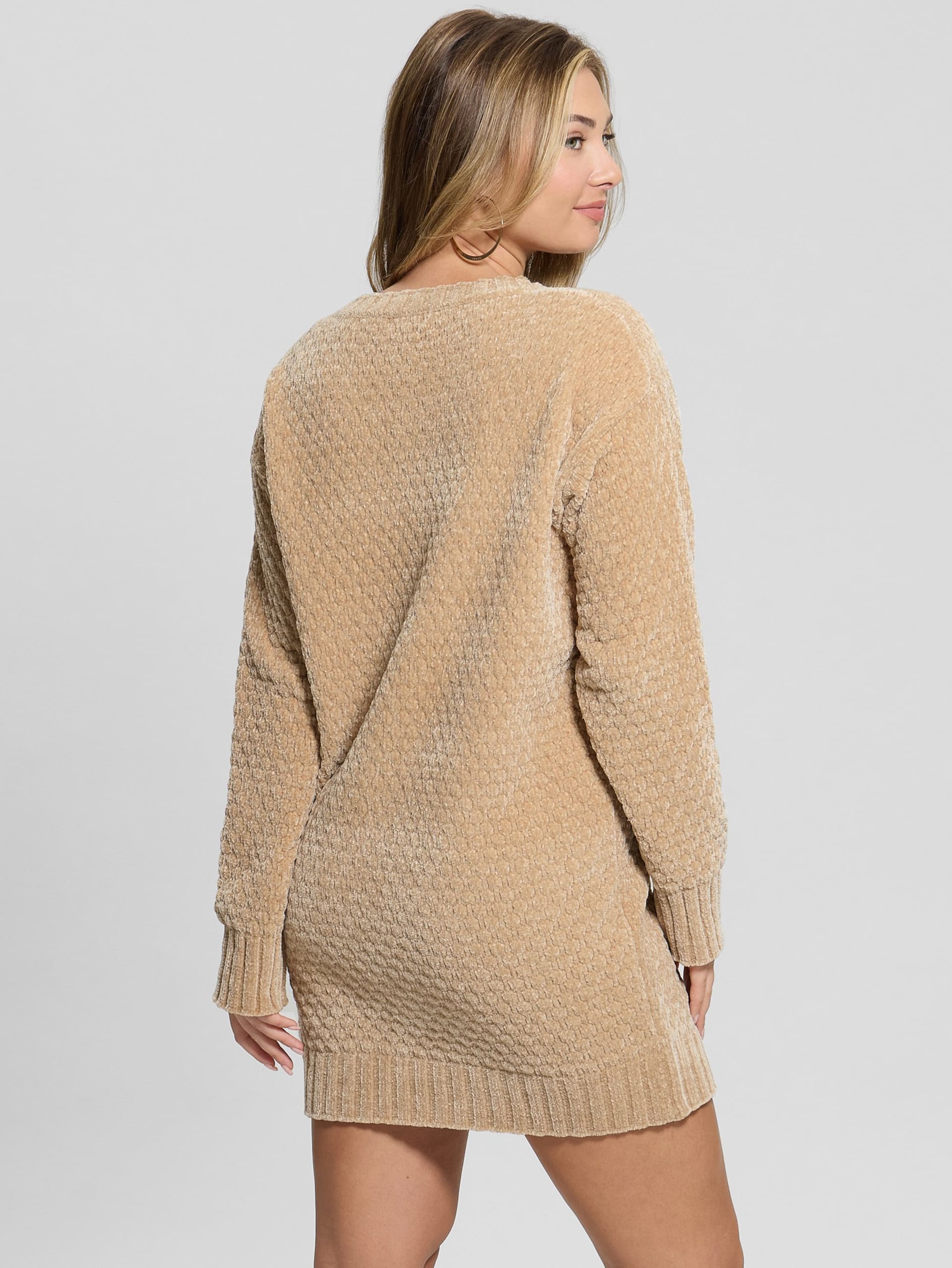 Suéter longo Eco Talia em chenille