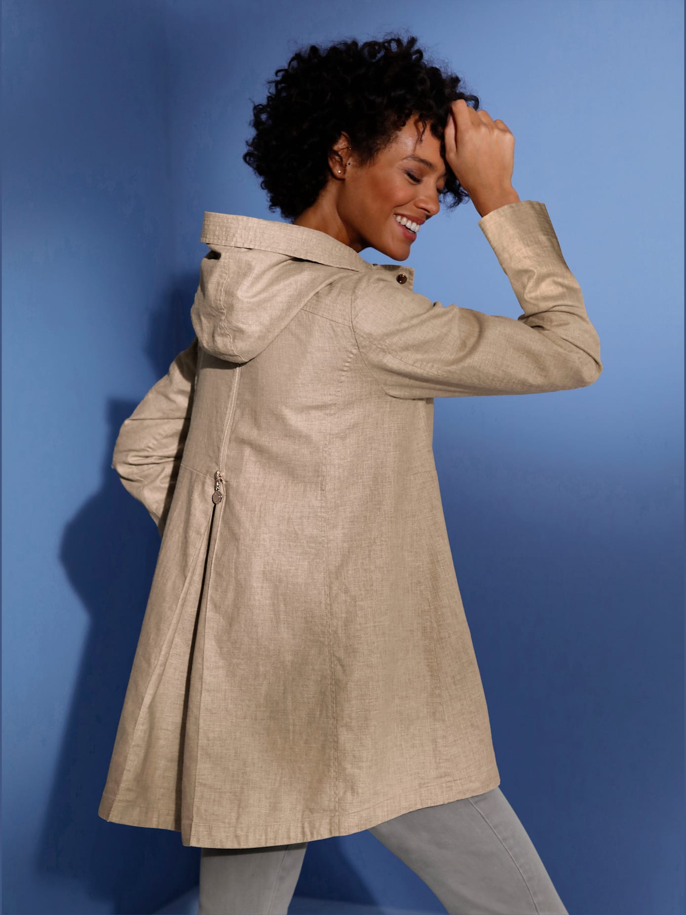 Veste en lin et viscose mélange de qualité
