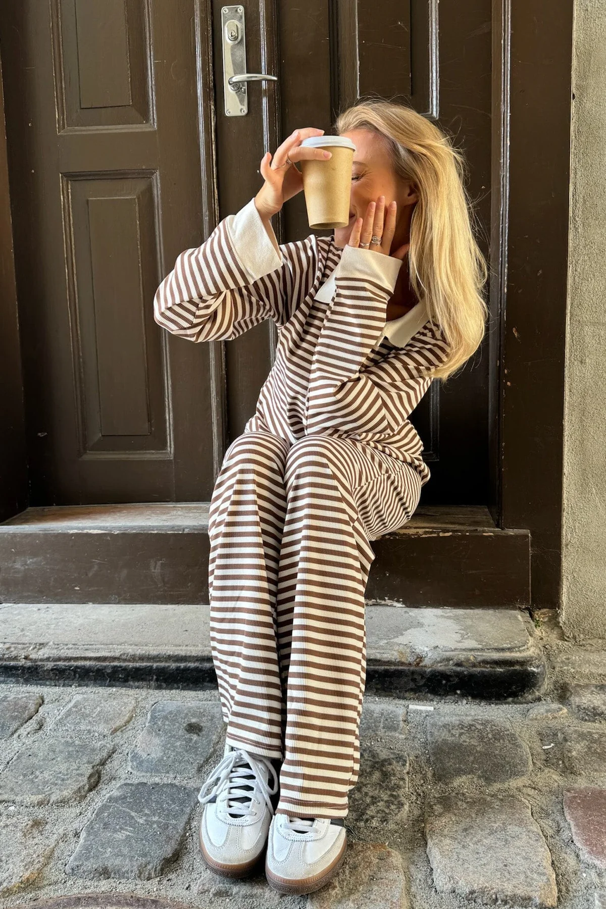 BYIC Zhannaic Pants bs brown stripes