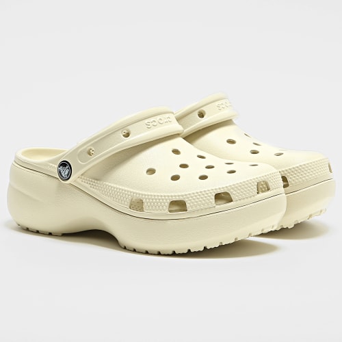 Claquettes Femme Classic Platform Clog Beige