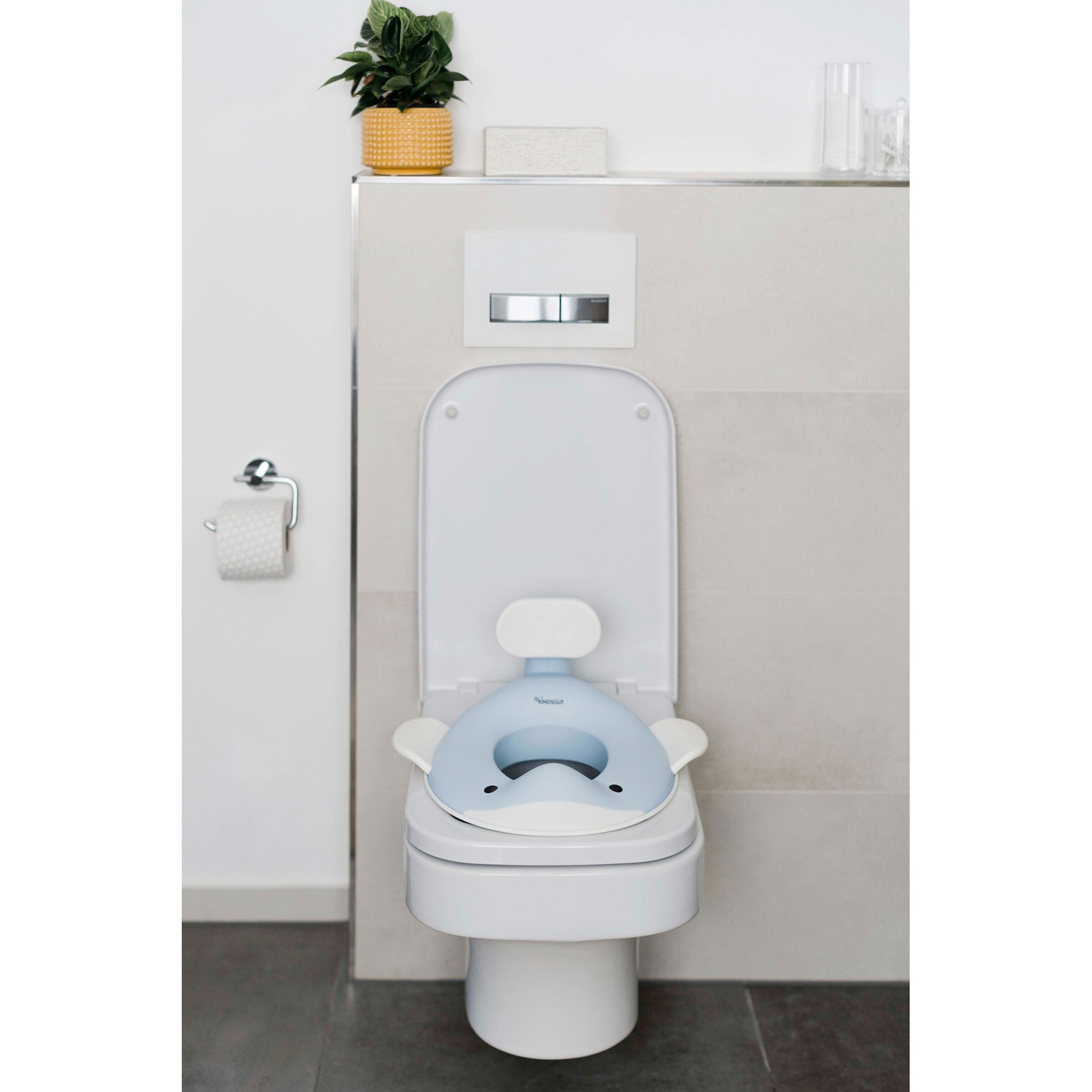Kindsgut Toilettensitz Wal hellblau