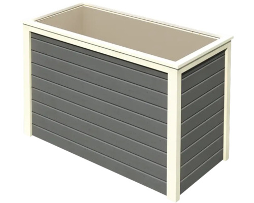 Verhoogd bed klassiek Karibu 1 133 x 69 x 82 cm terragrijs