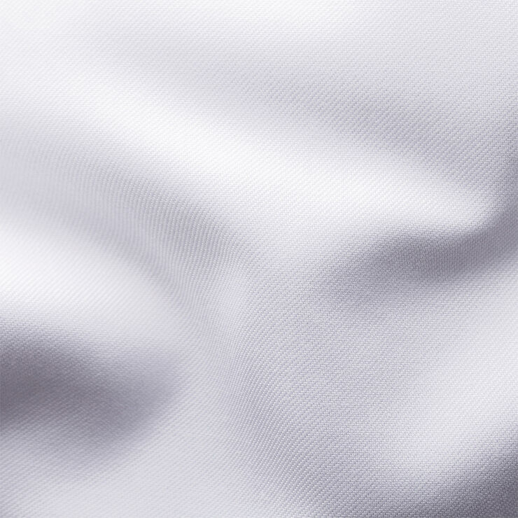ETON White Twill Shirt Blue Details - Slim Fit Hvid